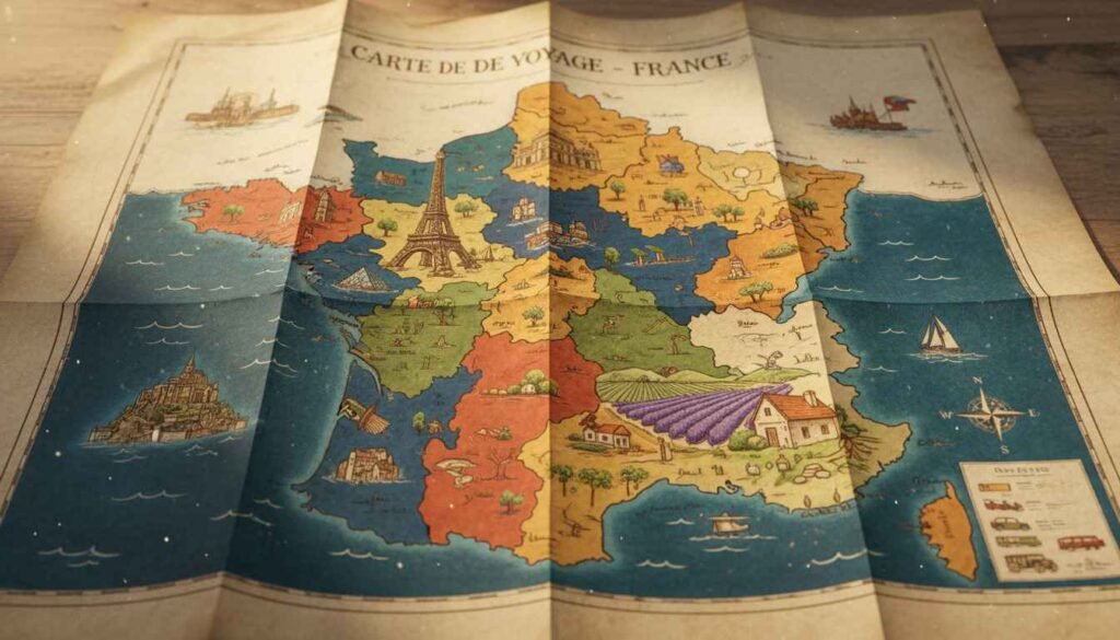 best places to visit in france map