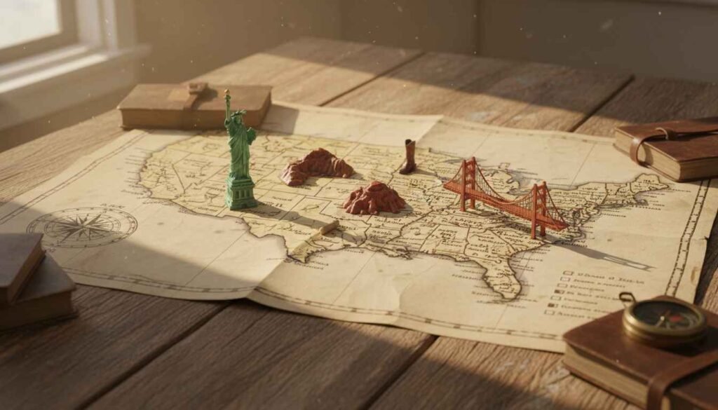 best places to visit in usa map