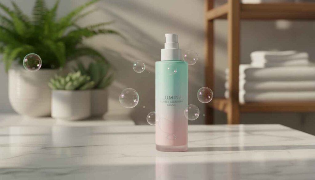 bubble skincare cleanser