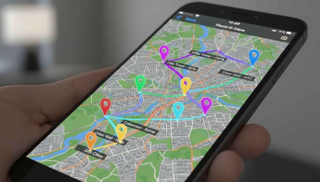 how to view places visited on iphone